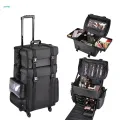 Makeup Trolley Case Multiuse Rolling Makeup Train Case for Tool. 