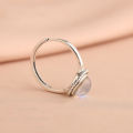 Retro Minority Design Moonstone Simple Super Fairy Gemstone Ring for Women ins Wind Affordable Luxury Fashion Advanced Sense.