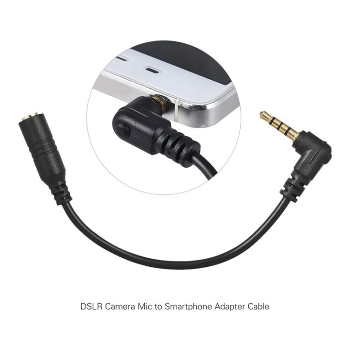 3.5mm%203%20Pole%20TRS%20Female%20to%204%20Pole%20TRRS%20Male%2090%20Degree%20Right%20Angled%20Microphone%20Adapter%20Cable%20Audio%20Stereo%20Mic%20Converter%20-%20Image%203