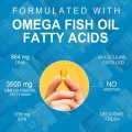 10 pcs or 30 pcs IMATCHME / BEWORTHS Deep Sea Fish Oil Omega3 Rich In DHA And EPA VE Non-GMO Vegetarian for Heart & Brain Health Skin Care Improve Concentration. 