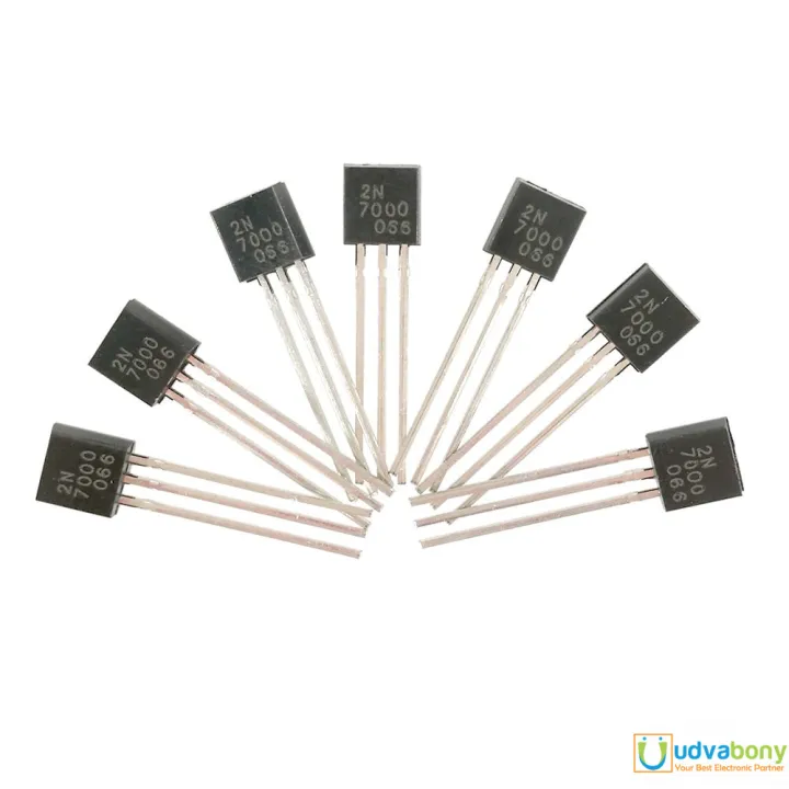 5Pcs-2N7000%202N-7000%207000%20MOSFET%2060V%20200mA%20N-Channel%20Mode%20Field%20Effect%20Transistor%20Semiconductor%20MOSFET%20%20TO-92%20Package%203%20Pin%20Electrical%20Circuitry%20&%20Parts%20-%20Image%203
