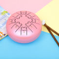 Steel Tongue Drum 8 Notes 5 Inches Handpan Drums Percussion Instrument With Gig Bag Music Book Mallets. 
