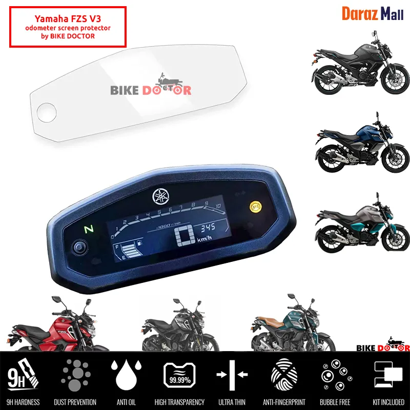 Speedometer Bike Fz V3 Odometer Speedometer Screen Protector HD