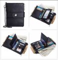 Kavis 99.99% Leather Rfid Wallet Men Crazy Horse Wallets Coin Purse Short Male Money Bag Quality Designer Mini Walet Small - Wallet For Men - Wallet - Wallet For Men.