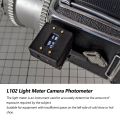 L102 Light Meter Photometer Hot/Cold Shoe Fixing Camera Light Meter. 