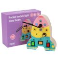 Rocket Wooden Busy Board Improve Creative Imagination Activities Sensory Board Toy Perfect Gift Montessori Toys for Child Kids.