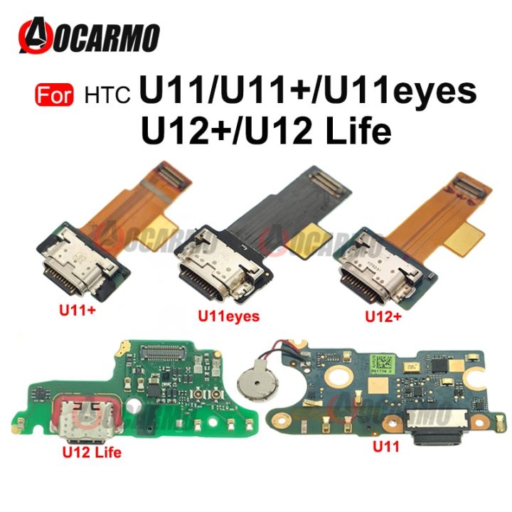For HTC U11 U12 Plus U11+ U11 eyes USB Charging Port With Micro Flex Cable For HTC U12 Life U12+ Charger Dock Repair Parts