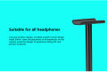 New Bee Headphone Stand Table Headset Holder Classic Earphone Stand with Aluminum Support Bar Headrest.