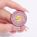 I'm Not Cute I'm Dangerous Cartoon Yellow Duck Brooch Clothing Bag Accessories Gift.