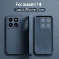 For Xiaomi Mi 14 Liquid Silicone Shockproof Soft Case  For Xiaomi Mi 14 Back Cover -. 