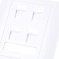 86 Type Computer Socket Panel CAT5E Network Module RJ45 Interface Outlet. 