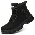 【selevn roind】 Men Protective Boots Steel Toe Shoes Anti-smash Anti-puncture Work Boots Safety Shoes Indestructible Winter Boots Waterproof.