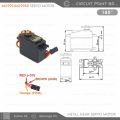 MG995 / MG996R High Torque Servo Motor – 180° Rotation, Full Metal Gear, Standard Quality with Gear Tools & Screws for Arduino, ESP, Raspberry Pi & DIY Electronics Projects.