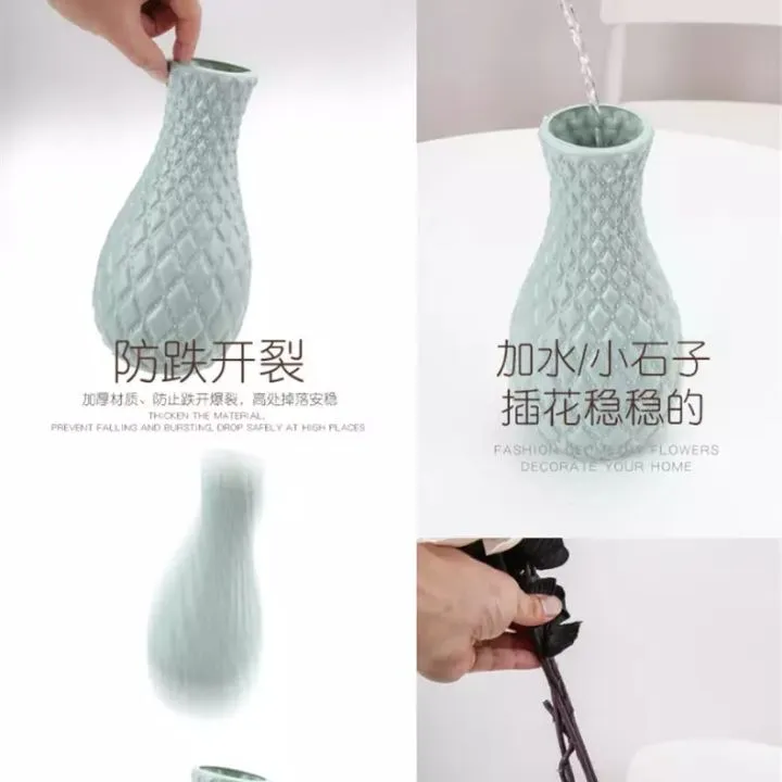Nordic%20style%20diamond%20pattern%20vase%20fake%20plastic%20flower%20vase%20pot%20home%20decoration(%201psc)%20-%20Flower%20Vase%20-%20Image%203