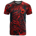 Albania Flag Graphic T Shirts Albanian National Emblem 3D Print T Shirt For Men Clothes Sport Contest Jersey Eagle Tee Boy Tops.