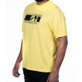 Drop Soulder T-shirt Yellow. 