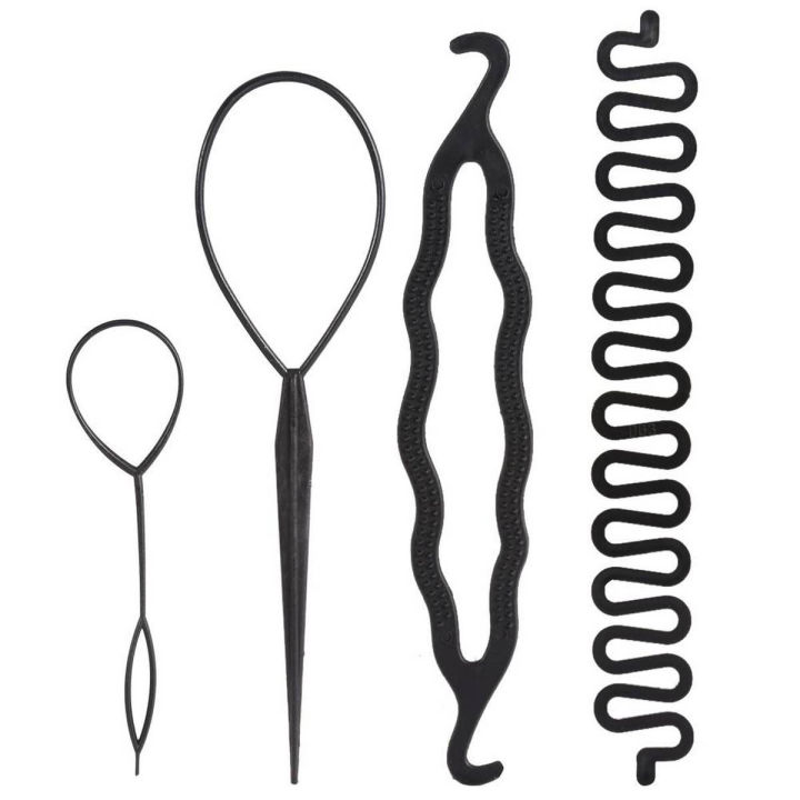 Styling Tool Party girls Hair Clip Stick Comb Hair Style Tools Sets 4 pcs/set