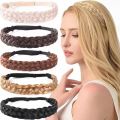 Synthetic Braided Headbands Hair Band Braiding Hair Accessories Hair Extension Hairpiece for Women Girls.