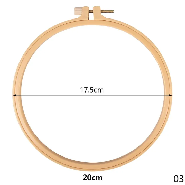 5/6/8Inch%20Embroidery%20Cross%20Stitch%20Hoop%20Frame%20Ring%20Plastic%20Hoop%20Round%20Needlecraft%20Sewing%20Tools%20-%20Image%209