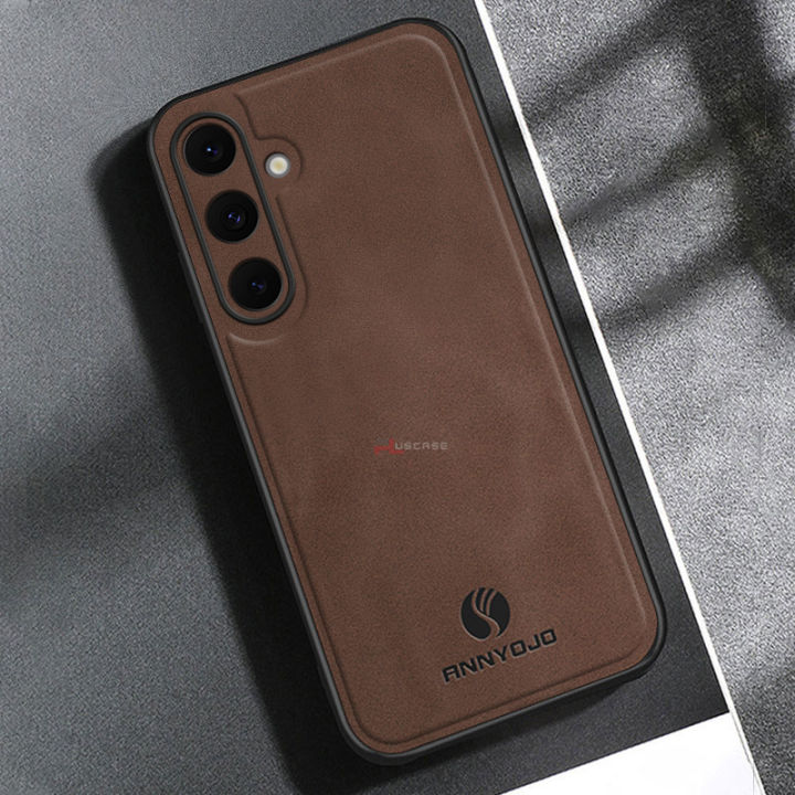 PlusCase%20for%20Samsung%20Galaxy%20S24%20FE%205G%20Matte%20PU%20Leather%20Sheepskin%20Soft%20Frame%20All-Inclusive%20Lens%20Protector%20Phone%20Cover%20-%20Image%207