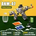 Electric Gel Ball Blaster AEG AKM-47 for Outdoor Activities-Fighting Shooting Team Game,Full Auto Splatter Ball Blasters with Water Bead Rechargeable Battery Powered.
