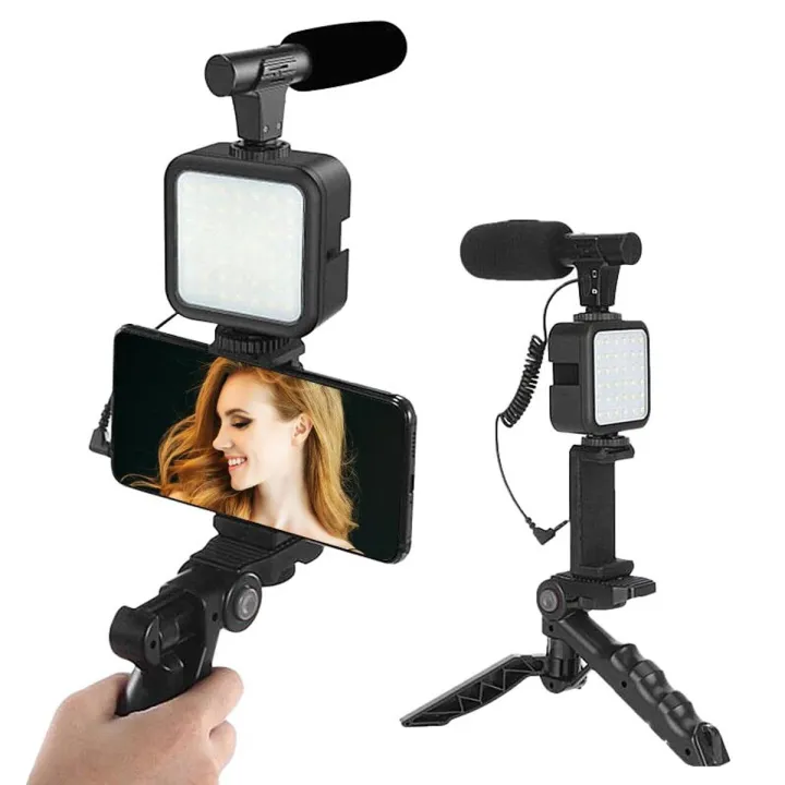 AY-49%20/%20AY-49X%20Phone%20Vlog%20Tripod%20Vlogging%20Kits%20Live%20Selfie%20Fill%20Light%20Integration%20With%20Remote%20Control%20Microphone%20Led%20Light%20-%20Image%204