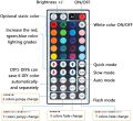 RGB LED Controller Dual Output with 44 Keys IR Remote Control DC12V for SMD5050 2835 RGB LED Strip Lights. 