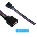4pin 5pin 6pin Male Female strip to controller Adapter Cable Wire for 5050 3528 SMD RGB RGBW RGB+CCT LED Strip light 5pcs. 