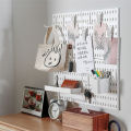 Pegboard Combination Kit, Wall Mounted Storage White Peg Boards Organizer For Walls Display Organization Ruishu.