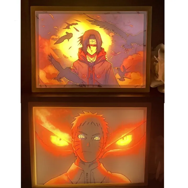 3D%20Anime%20Figure%20Sunshine%20Night%20Light%20Art%20Painting%20Design%203%20Colors%20Wood%20Photo%20Frame%20Light%20Bedroom%20Decoration%20Atmosphere%20Desk%20Lamp%20-%20Image%202