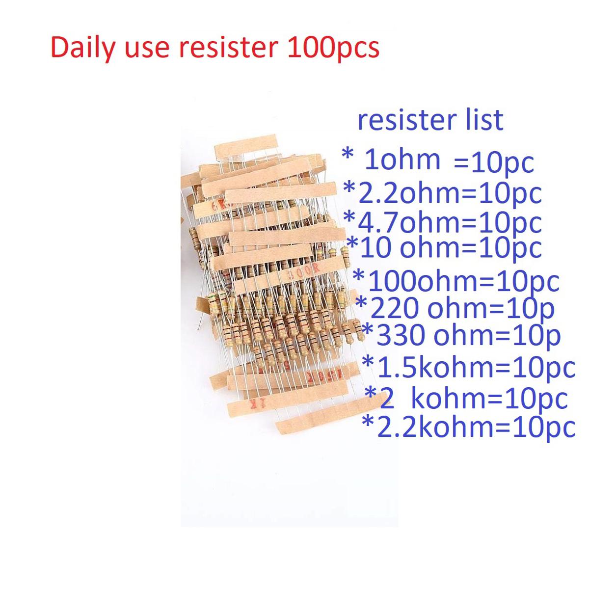 Daily use resister combo pack100 pcs