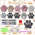 10 Pcs Dog Paw Shaped Painting Coasters Kits DIY Pet Paw Painting Coasters With Holder. 