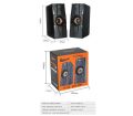 Hotmai HT 919 Wired Multimedia COMPUTER/LAPTOP SPEAKER 2.0 drive unit power through USB port Speakers Set Of 2 Pieces. 