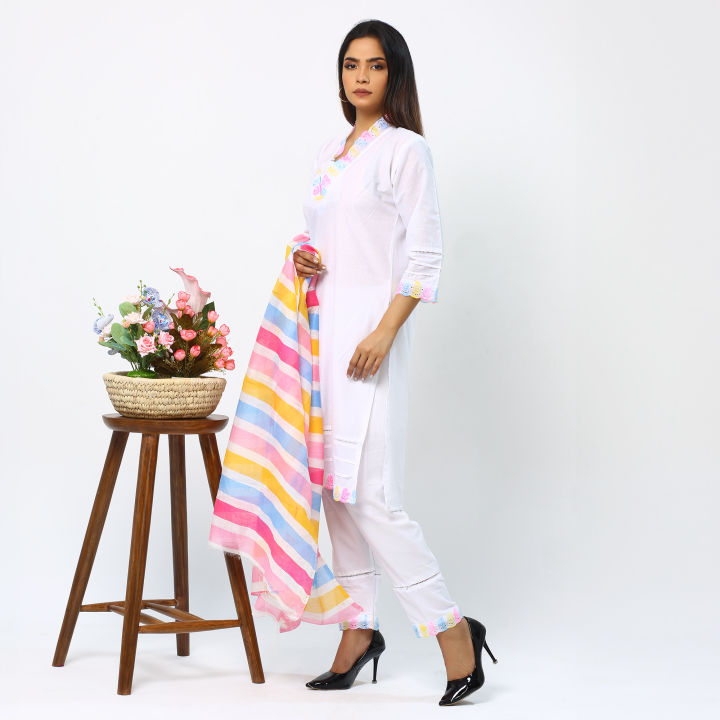 High%20Quality%20Linen%20Ready%20Made%20White%20Multi%20Less%20Three%20Piece%20For%20Women/Girls%20-%20Image%202