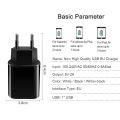 Universal Mobile Phone Charger 5V1A/5V2A USB Travel Charger Portable Wall Charger for iphone samsung Adapter EU Plug Black/White. 