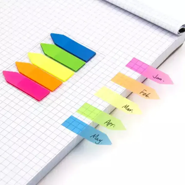 Promotion Gift Stationery Plastic Self-Adhesive 5-Lines Sticky Notes for Office and School Supply