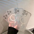 HOCE Transparent Frameless Magnetic Phone Cases For iPhone 17 16 15 14 13 12 Pro Max 14 15 16 Plus 17 Air MagSafe Case Ultra Thin Matte Frosted Hard PC Cover. 