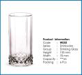 Crystal Clear Drinking Glass Set (6 Pieces) OLiLA W030. 