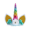 3D Unicorn Cake Topper Birthday Party Cake Decoration Baby Shower Wedding Favors Cake Flags Birthday Party Supplies.