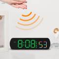 LED Clock 12/24H Display Multifunctional with Temperature Display Digital Clock for Bedroom Indoor.
