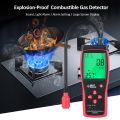SMART SENSOR Handheld Flammable Gas Leak Detector, Natural Gas Leak Detector, Portable Flammable Gas Concentration Analyzer, with Temperature Testing and AcousticOptic Alarm Function. 