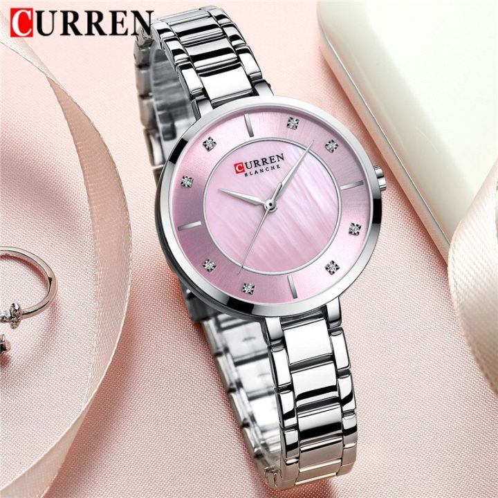 CURREN%209051%20Wristwatch%20Fashion%20Clock%20Female%20Stainless%20Steel%20Watch-Rose%20-%20Image%204