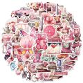 10/50PCS Vintage Pink Girls Decoration Graffiti Stickers DIY Diary Suitcase Scrapbook Phone Laptop Luggage Kawaii Decal Sticker.