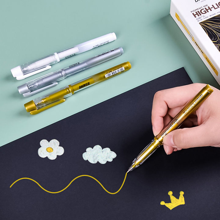 Top-rated】 DIY Metal Waterproof Permanent Paint Marker Pens White