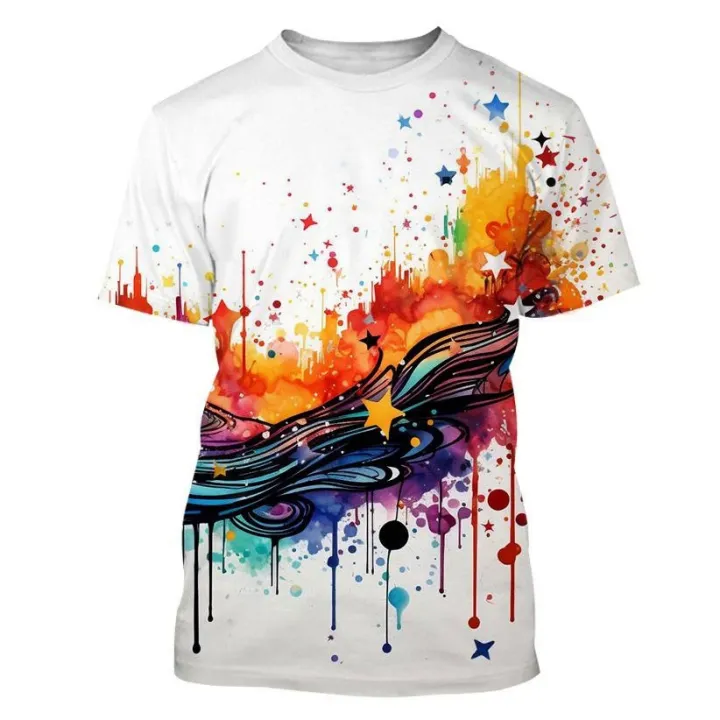 Color%20Splash%20Ink%20Drop%20Color%203D%20Printing%20T-shirt%20Starry%20Sky%20Harajuku%20Style%20T-shirt%20Men%20and%20Women%20Fashion%20Case%20Actual%20T-shirt%20Kids%20-%20Image%206