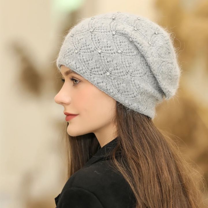 New%20Women%20Winter%20Hat%20Streetwear%20Rabbit%20Fur%20Blend%20Warm%20Cap%20Fashion%20Decorate%20Beanie%20Hat%20For%20Female%20Casual%20Knitted%20Hat%20-%20Image%204