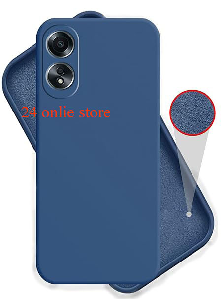 For Oppo A38 / Oppo A18 Matte Liquid silicone Soft Gel Rubber Shockproof Phone Case Back Cover