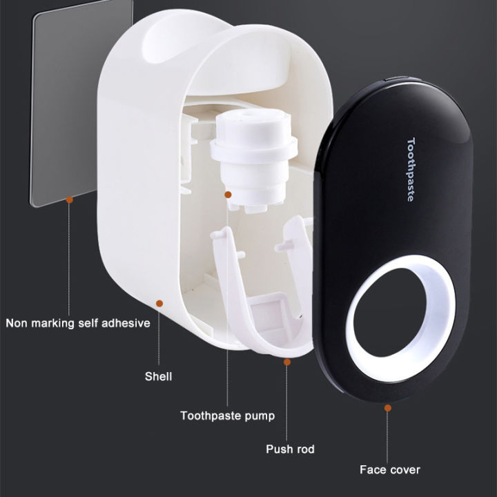 Toothpaste%20Dispenser,%20Toothpaste%20Squeezer%20Automatic%20Hands%20Free%20Wall%20Mounted%20for%20Washroom%20Shower%20Bathroom%20-%20Image%202