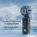 Premium Quality Mini Turbo Fan | High Speed Portable Cooling Fan for Summer | Rechargeable Handheld Fan | Compact Lightweight Design | Strong Airflow Personal Fan for Travel Outdoor Home Office Use. 