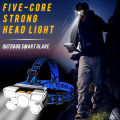 Go AwayA Go Headlamps USB Rechargeable Super Bright LED Headlamp 5 LED Flashlight Headlamp 4 Modes Headlight Waterproof LED Flash Light Working Lamp For Outdoor Camping Headlight Emergency Light. 